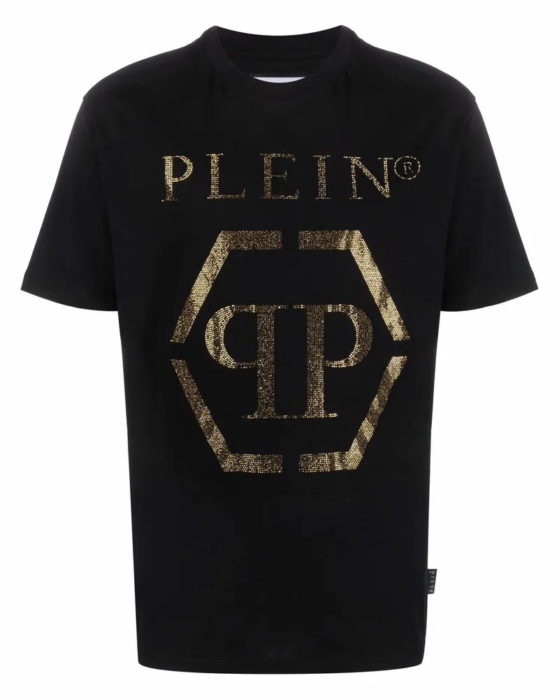 Philipp Plein T-Shirt mit Logo - Schwarz Schwarz