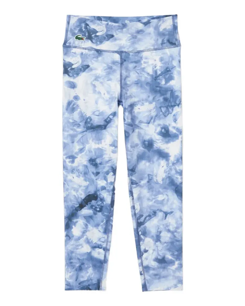 Lacoste logo-appliqué printed sport leggings - Blau Blau