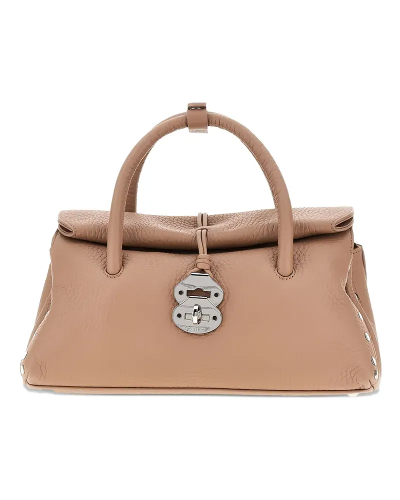 Zanellato Dott studded tote bag - Braun Braun