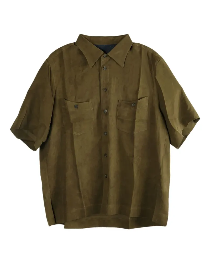 Ziggy Chen double-pocket short-sleeves shirt - Grün Grün