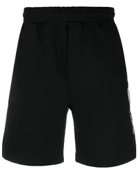 Helmut Lang Joggingshorts mit Logo-Print Schwarz