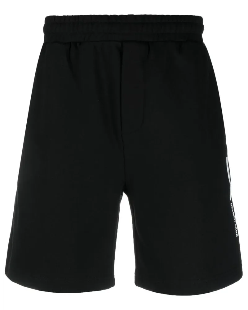 Helmut Lang Joggingshorts mit Logo-Print - Schwarz Schwarz