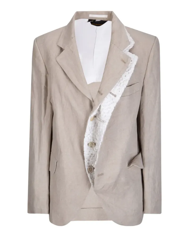 Comme des Garçons crochet trim jacket - Nude Nude