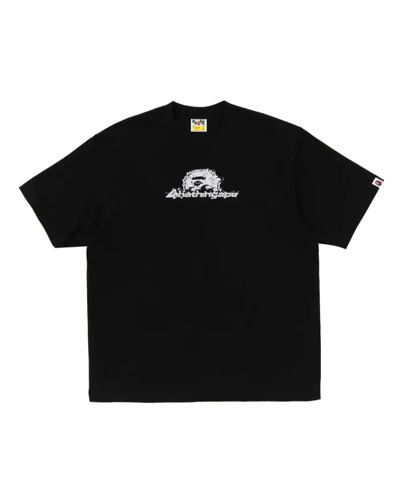 BAPE T-Shirt mit grafischem Print - Schwarz Schwarz