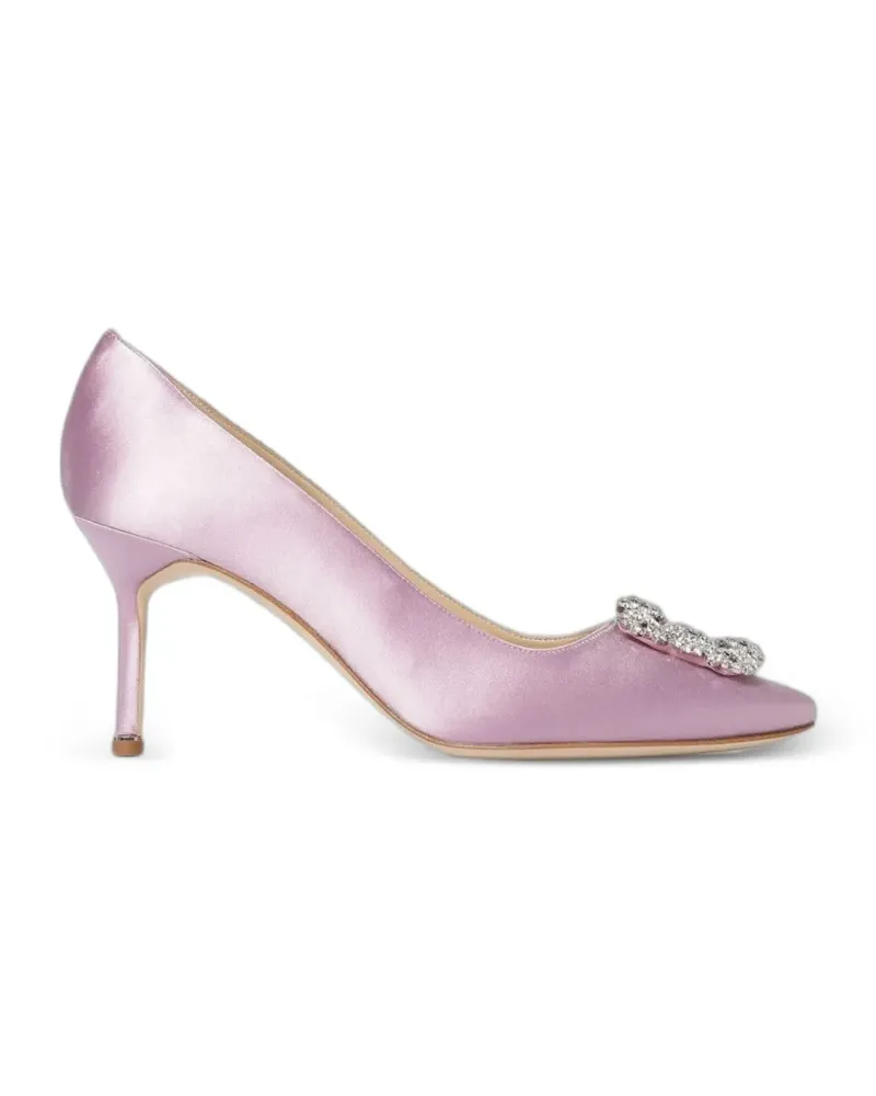 Manolo Blahnik Hangisi buckle pumps - Violett Violett