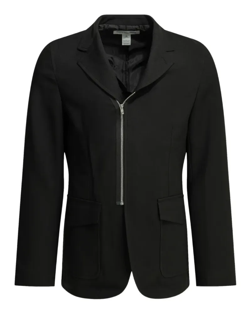 Comme des Garçons single-breasted zip-up blazer - Schwarz Schwarz