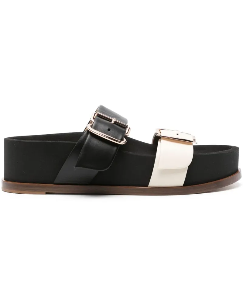 Gabriela Hearst Wren Plateau-Sandalen - Schwarz Schwarz