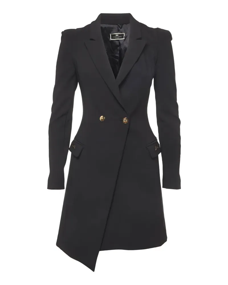 Elisabetta Franchi double-breasted blazer-style mini dress - Schwarz Schwarz