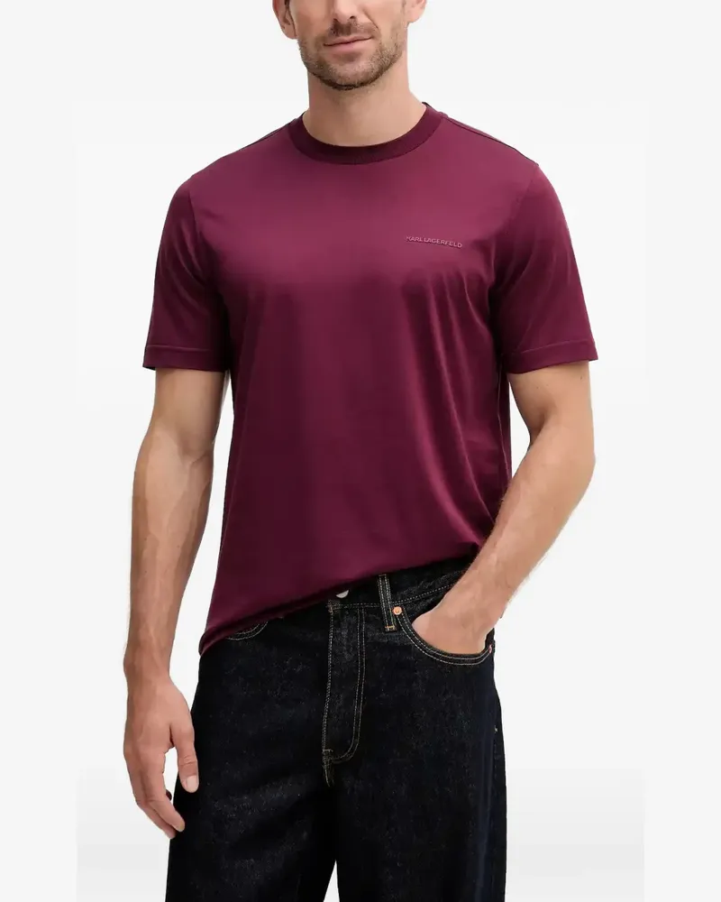 Karl Lagerfeld T-Shirt mit Logo-Detail - Rot Rot