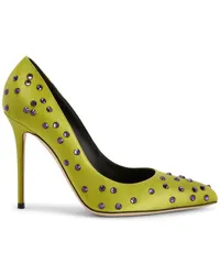 Giuseppe Zanotti Jakye Precious Pumps aus Satin 70mm Grün