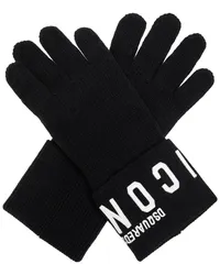 Dsquared2 Handschuhe mit Logo Schwarz