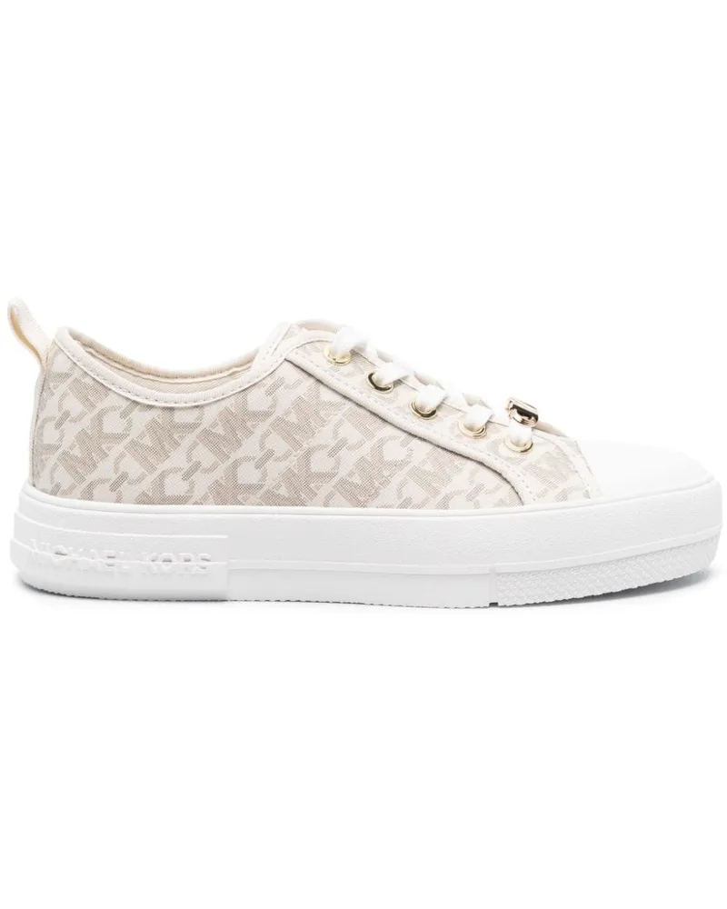 Michael Kors Sneakers mit Monogramm-Print - Nude Nude