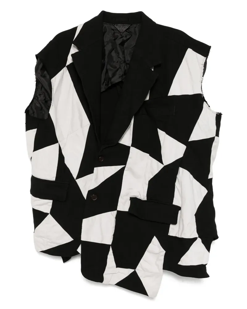Comme des Garçons Jacke im Patchwork-Look - Schwarz Schwarz