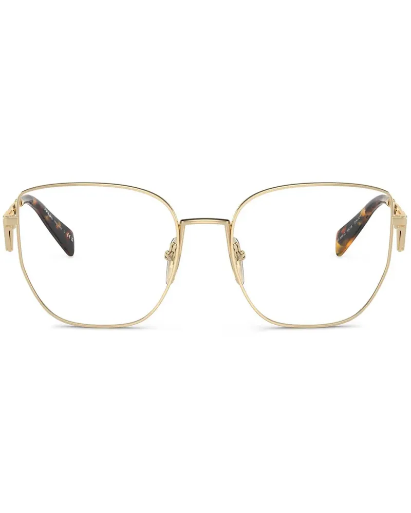 Prada Brille mit eckigem Gestell - Gold Gold