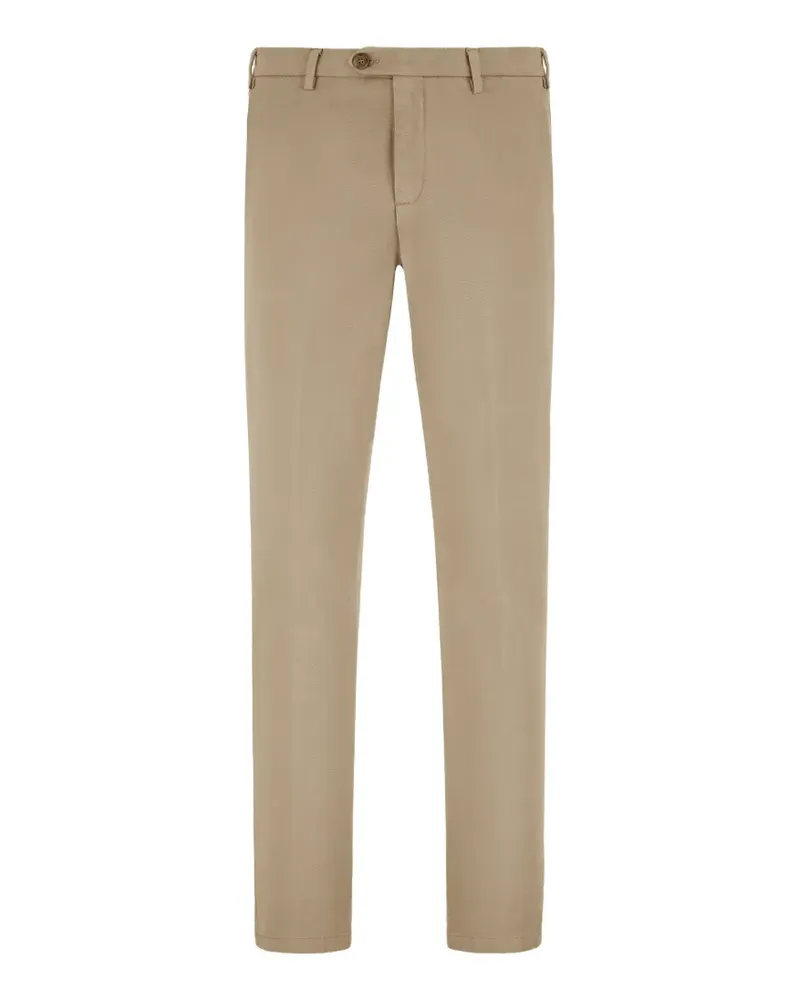 Canali twill slim-fit trousers - Nude Nude