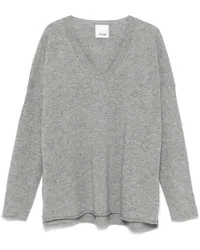 ALLUDE Klassischer Kaschmirpullover Grau