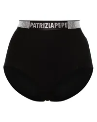 Patrizia Pepe Slip mit Kristallen Schwarz