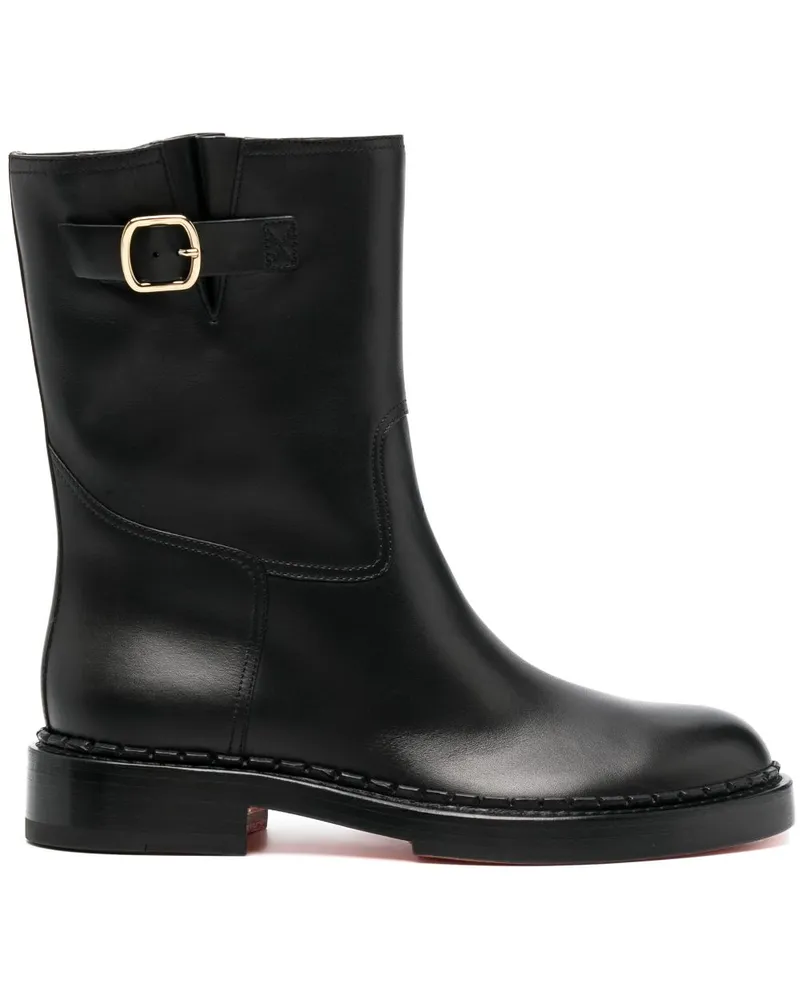 Santoni Stiefeletten mit Reißverschluss - Schwarz Schwarz