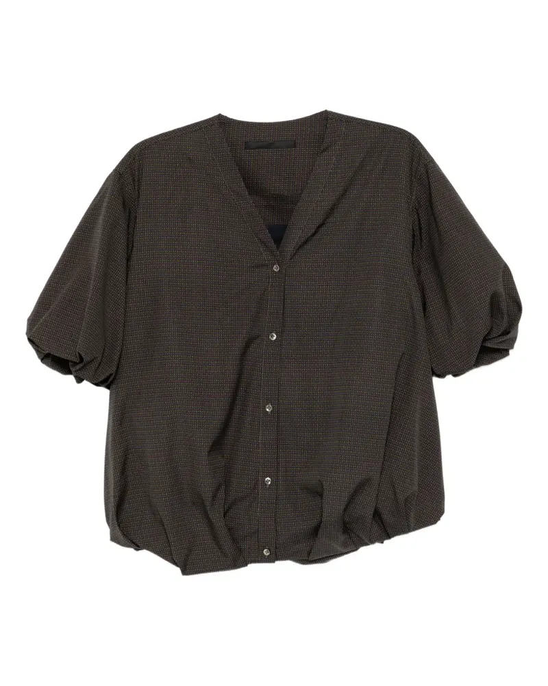 JNBY patterned V-neck shirt - Grün Grün