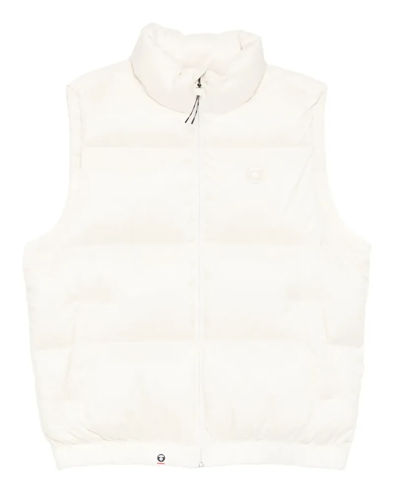 BAPE Weste mit Logo-Patch - Nude Nude