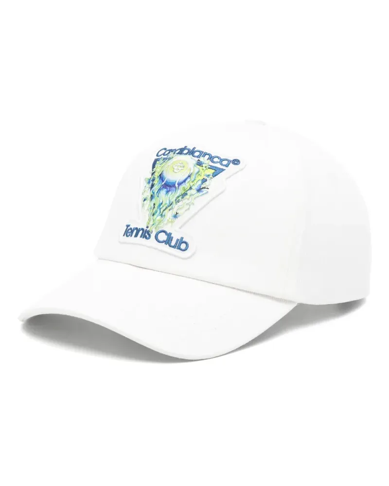 Casablanca Paris tennis club baseball cap - Weiß Weiß