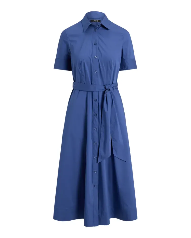 Ralph Lauren belted button-down midi dress - Blau Blau