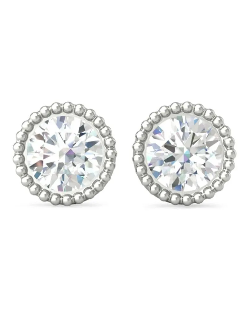 VEYNOU 14kt Kate Weißgoldohrstecker mit Diamant - Silber Silber