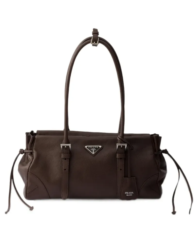 Prada Tote Bag mit Schnalle - Braun Braun
