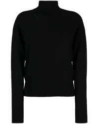 IRO Klassischer Rollkragenpullover Schwarz