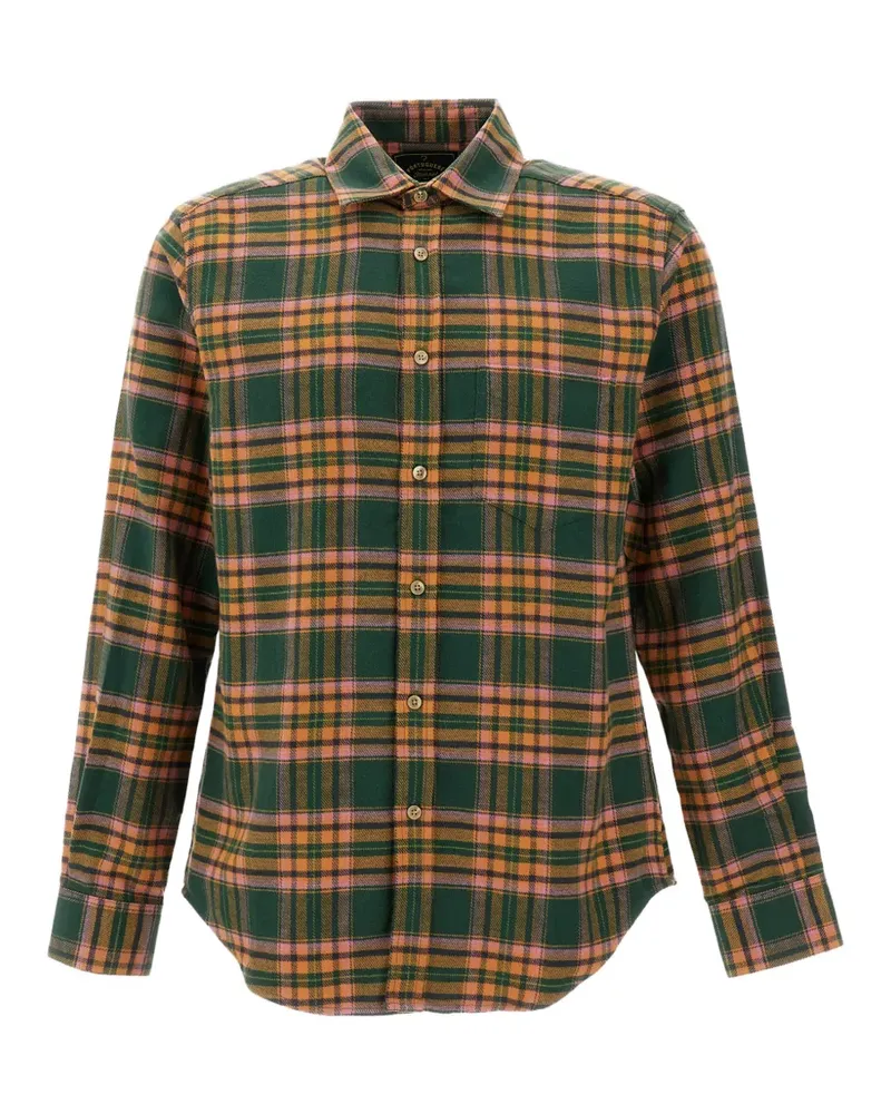 Portuguese Flannel Olivara Hemd mit Karomuster - Grün Grün