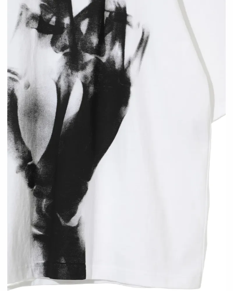 Undercover T-Shirt mit Hand-Print - Weiß Weiß