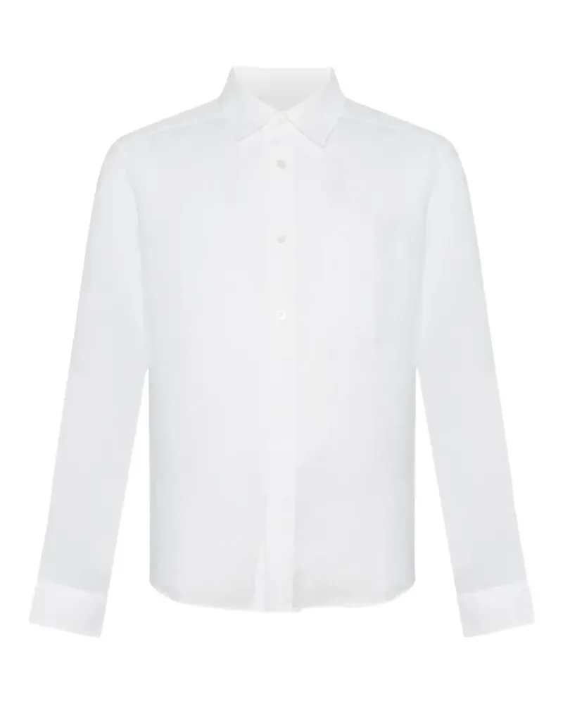 Jacob Cohën patch-pocket long-sleeve shirt - Weiß Weiß