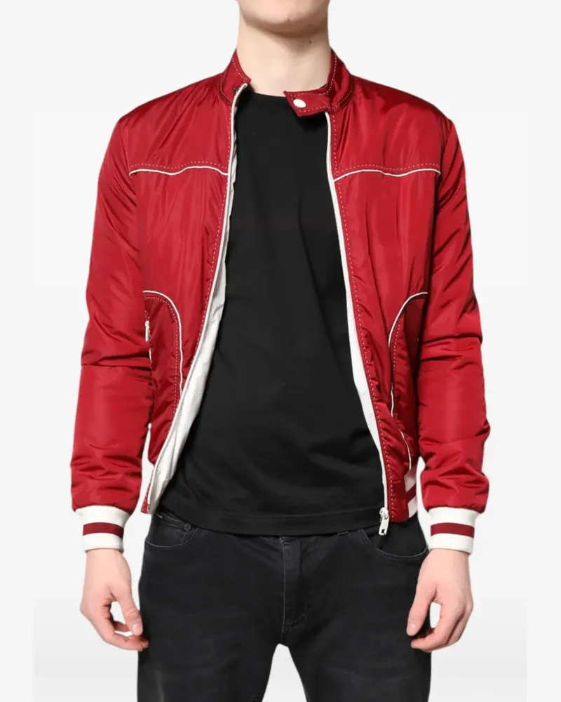 Dolce & Gabbana contrast-stitched bomber jacket - Rot Rot