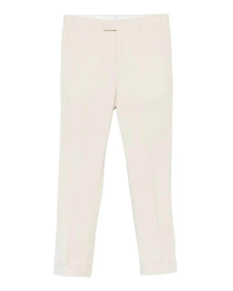 PT TORINO Gerade Hose mit Cord-Struktur - Nude Nude