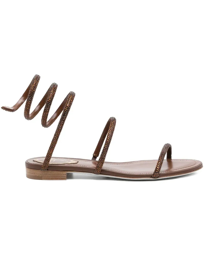 René Caovilla Cleo Sandalen - Braun Braun