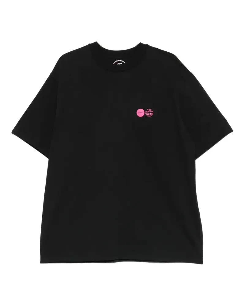 Anti Social Social Club x Songzio logo-print T-shirt - Schwarz Schwarz