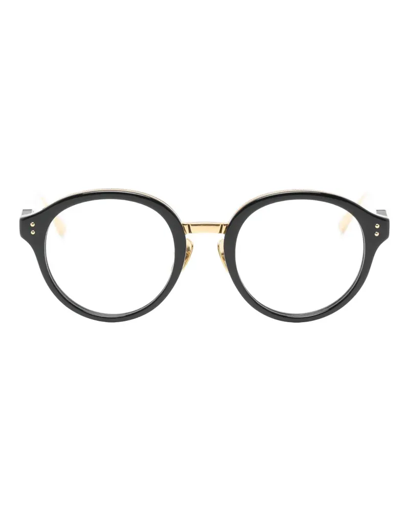 Linda Farrow Curtis round-frame glasses - Schwarz Schwarz