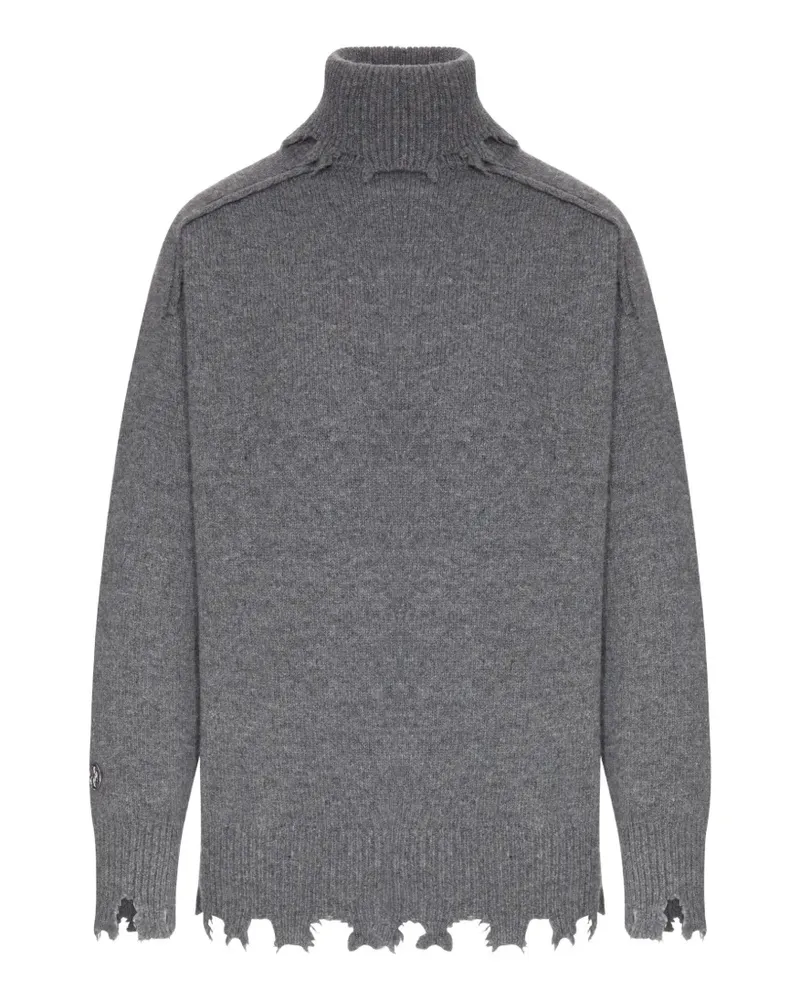 Seafarer distressed turtleneck sweater - Grau Grau