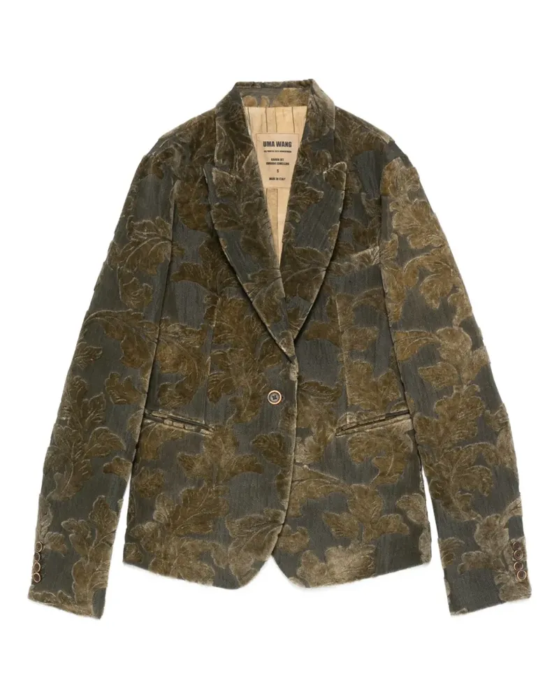 Uma Wang Blazer mit Muster - Grau Grau