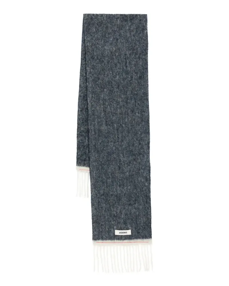 Jacquemus Schal mit Fransen - Blau Blau