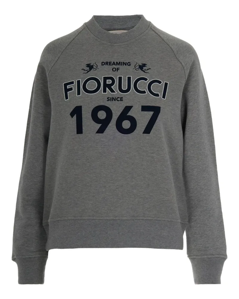 Fiorucci Sweatshirt mit Logo - Grau Grau