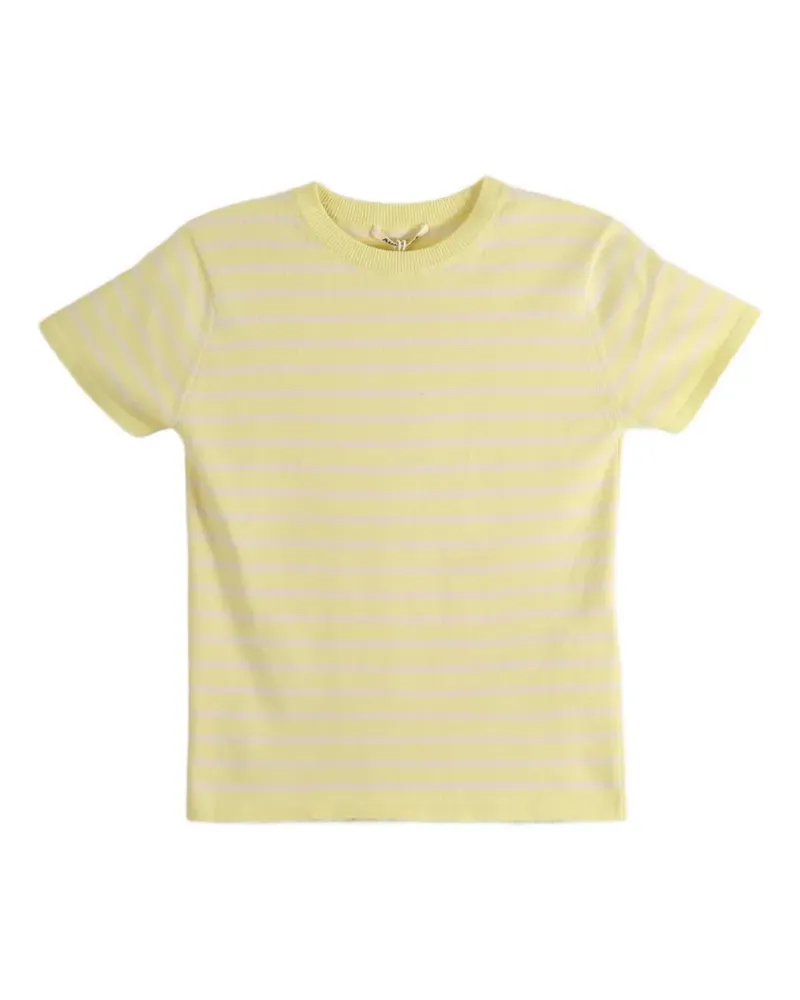 AURALEE striped cotton T-shirt - Gelb Gelb