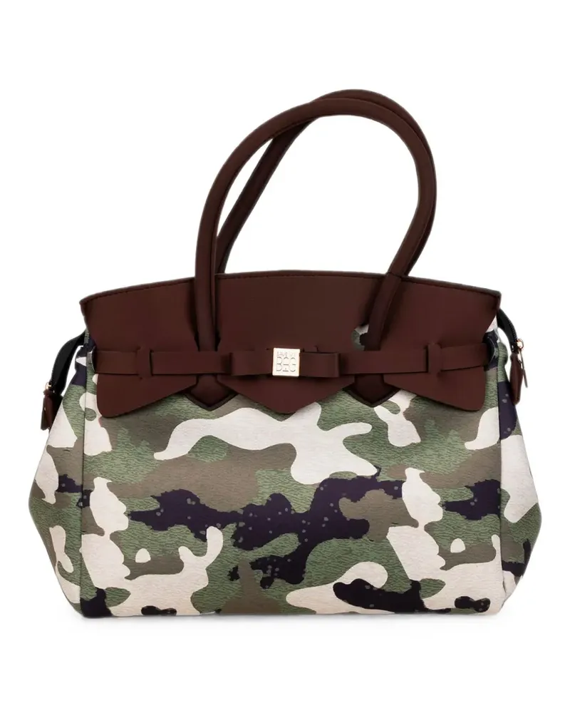 Save my Bag Miss camouflage-print tote bag - Nude Nude