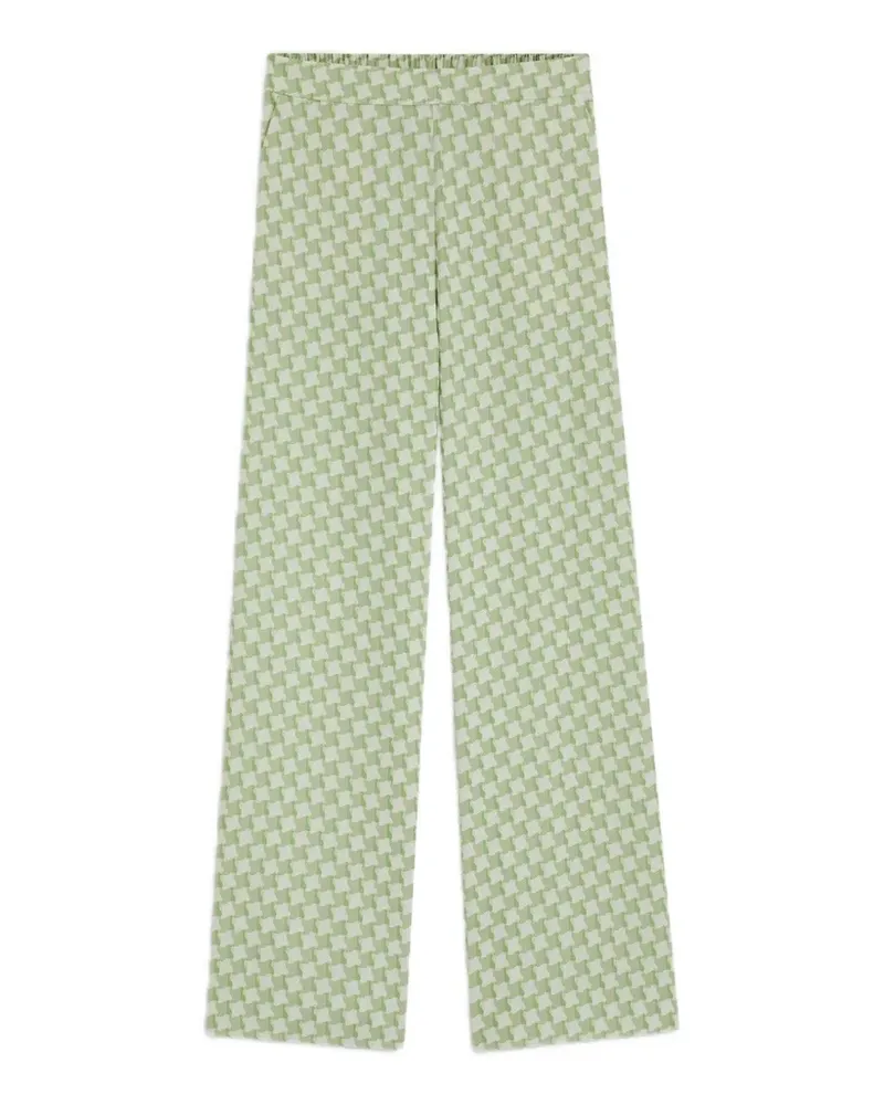HUGO BOSS Haseli checkered trousers - Grün Grün
