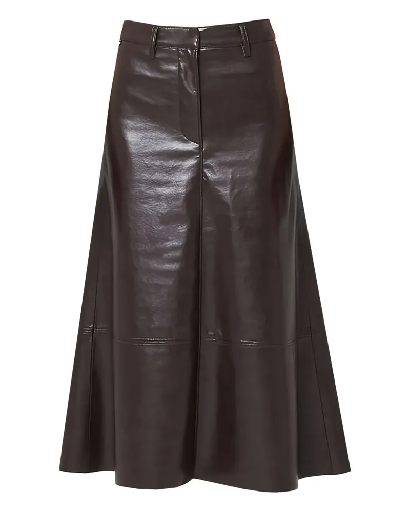 Citizens of humanity Cassia leather midi skirt - Braun Braun