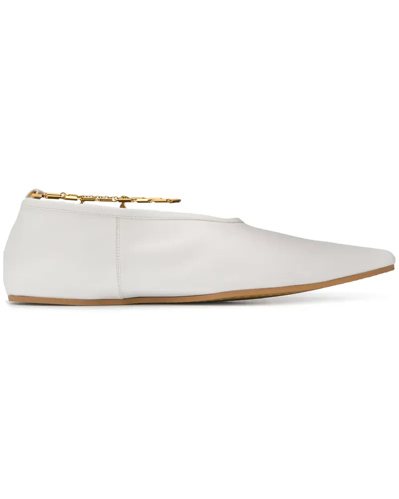 Stella McCartney Ballerinas mit spitzer Kappe - Weiß Weiß