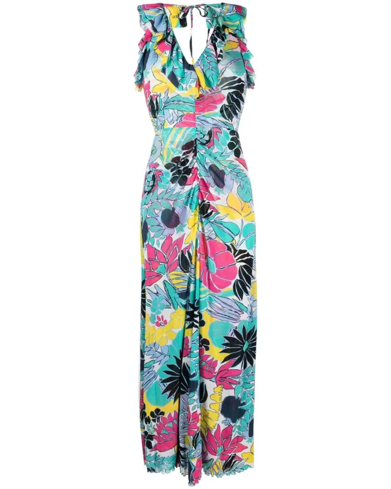 Diane von Furstenberg Kleid mit Print - Blau Blau
