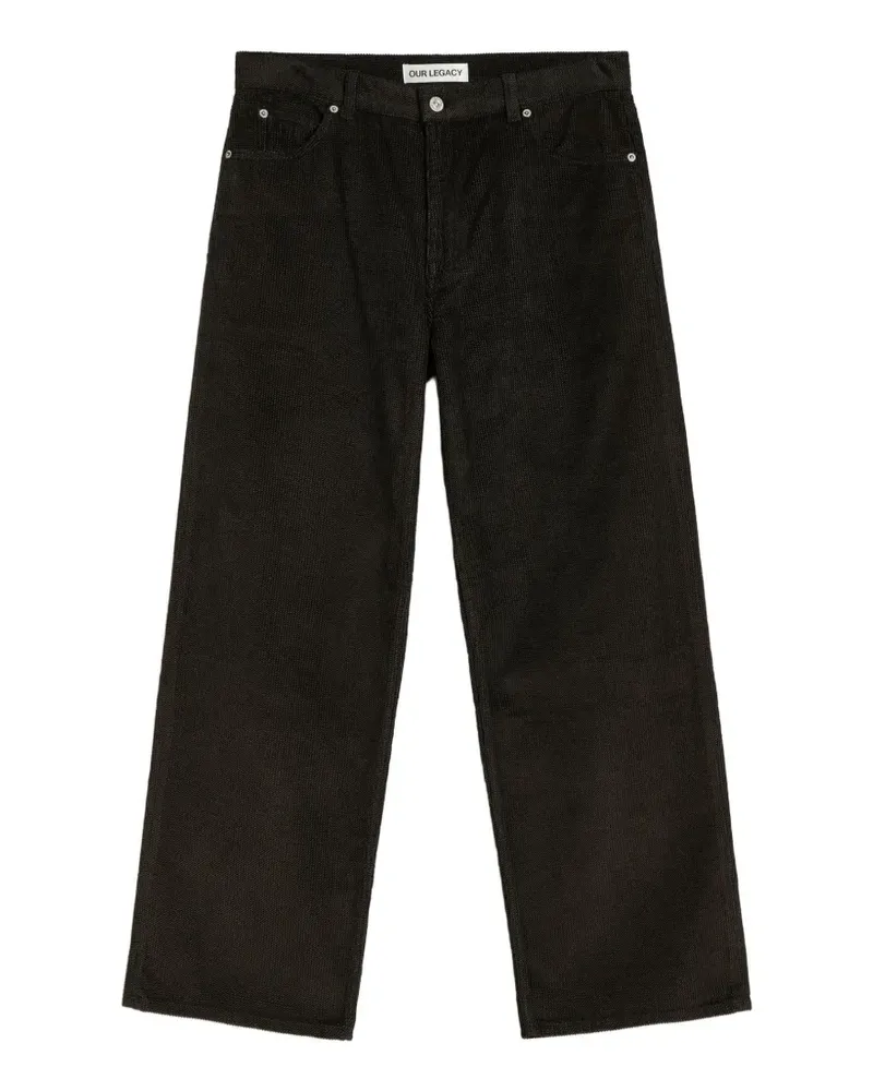 Our Legacy Gerade Jeans im Five-Pocket-Design - Grau Grau