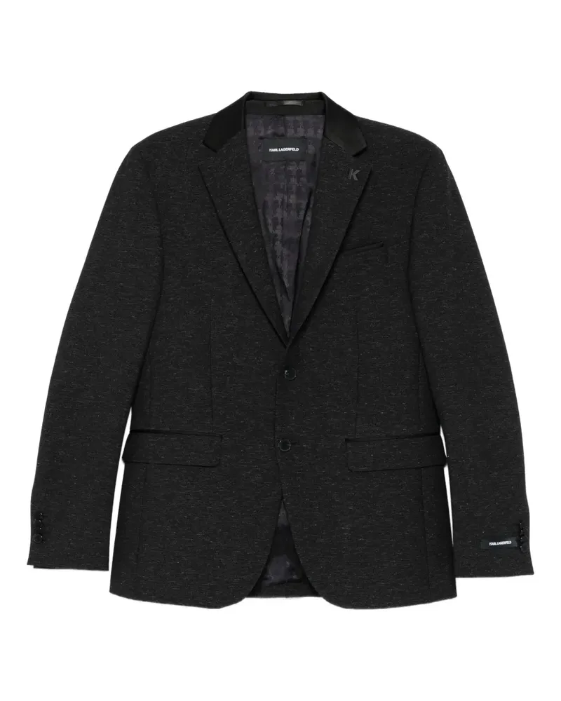 Karl Lagerfeld Rock Jacke mit drei Knöpfen - Schwarz Schwarz
