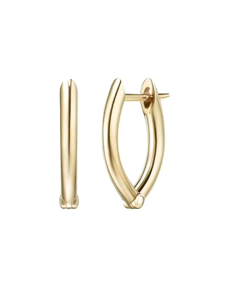 Melissa Kaye Kleine 18kt Cristina Gelbgoldcreolen Gold
